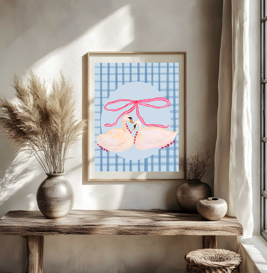 Swan Lovers Print