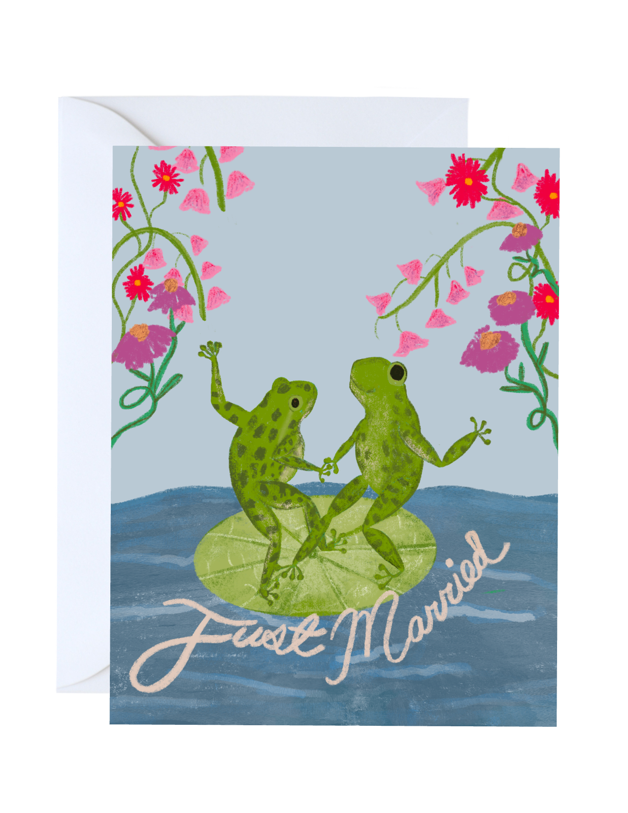 Frog Serenade - Wedding Greeting Card
