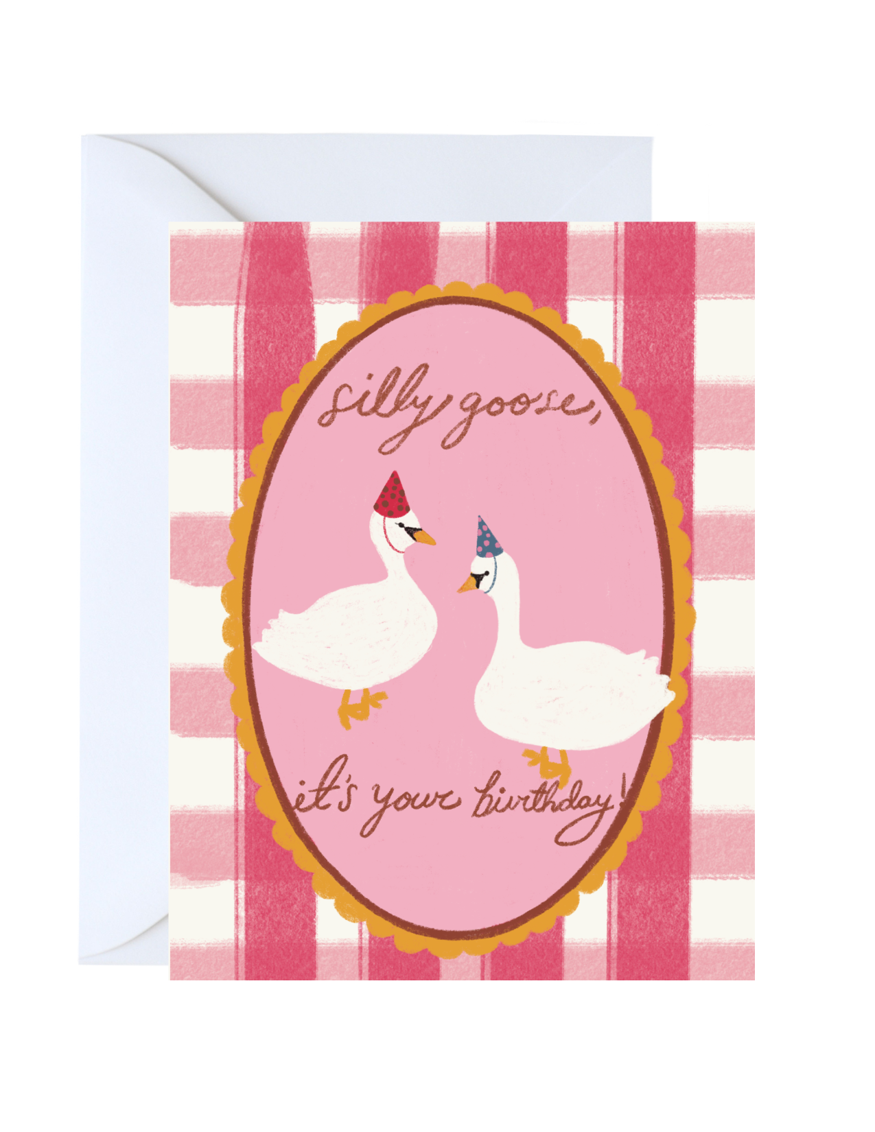 Silly Goose Birthday (Pink) - Birthday Greeting Card