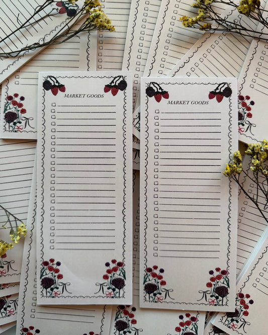 Berry Picking Market Goods Notepad