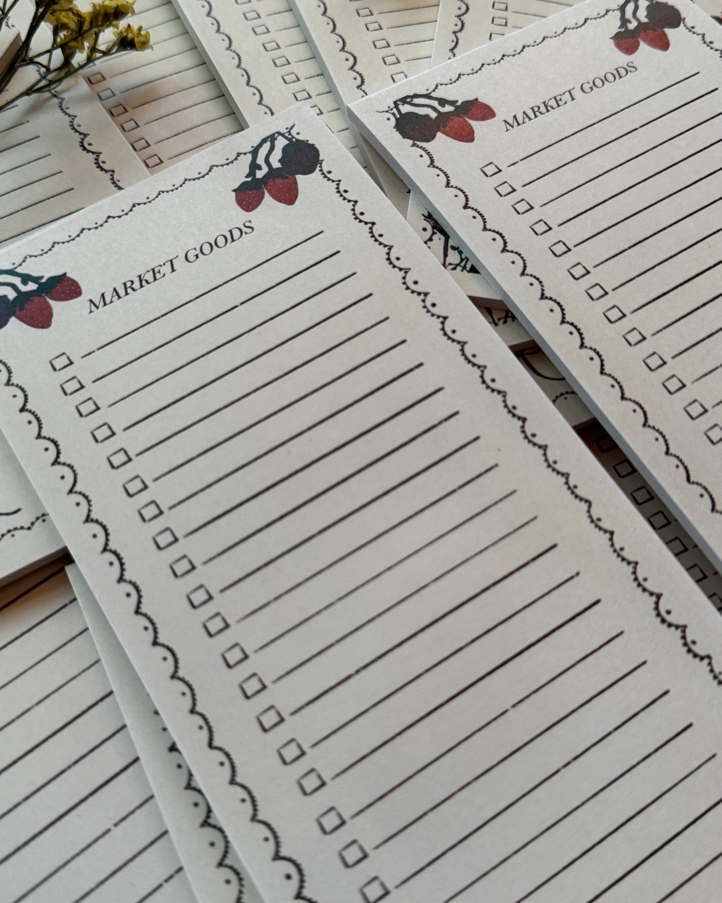 Berry Picking Market Goods Notepad