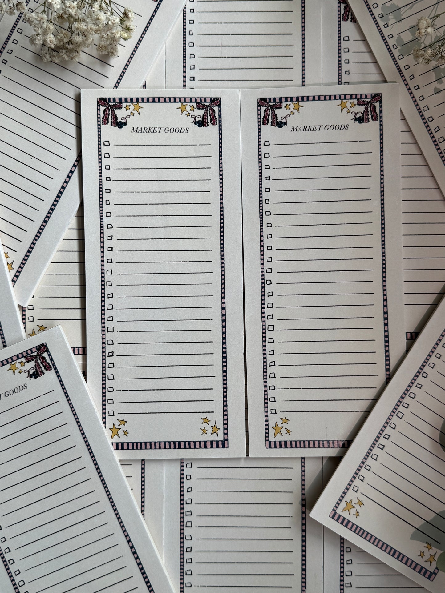 Starry Market Goods Notepad