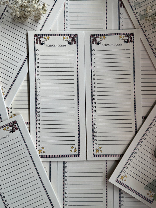 Starry Market Goods Notepad