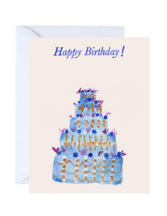 Happy Birthday Blueberry Cake