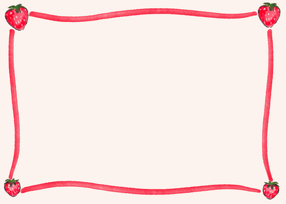 Strawberry Stationary Set