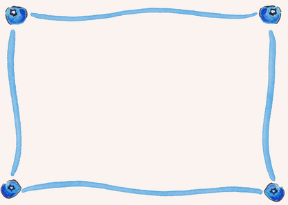 Blueberry Stationary Set