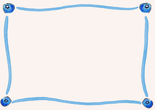 Blueberry Stationary Set