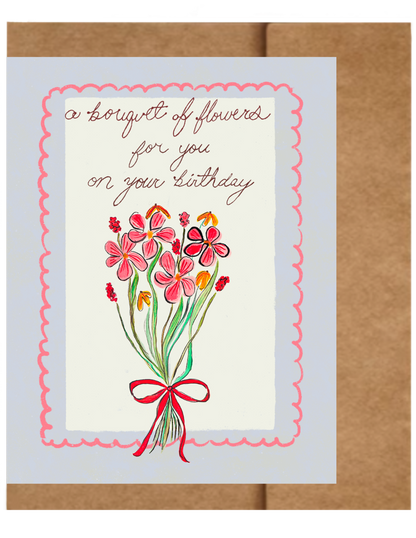 Blue Birthday Bouquet