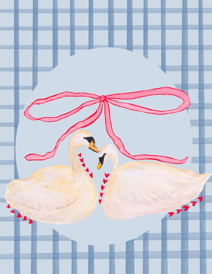 Swan Lovers Print