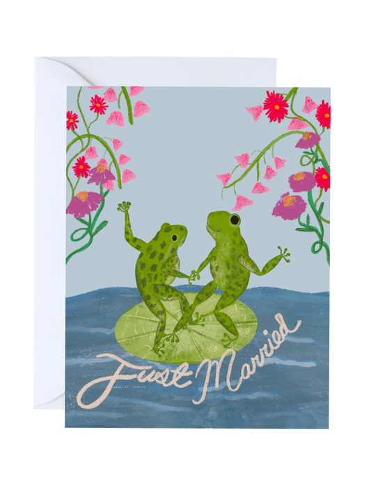 Frog Serenade - Wedding Greeting Card