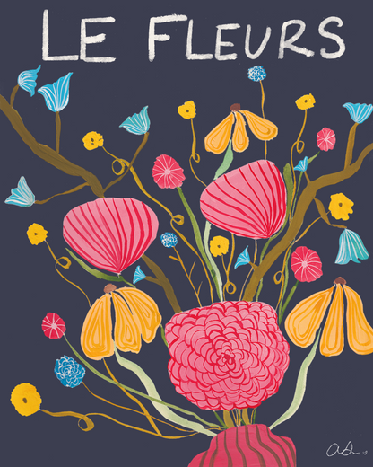 Les Fluers Art Print