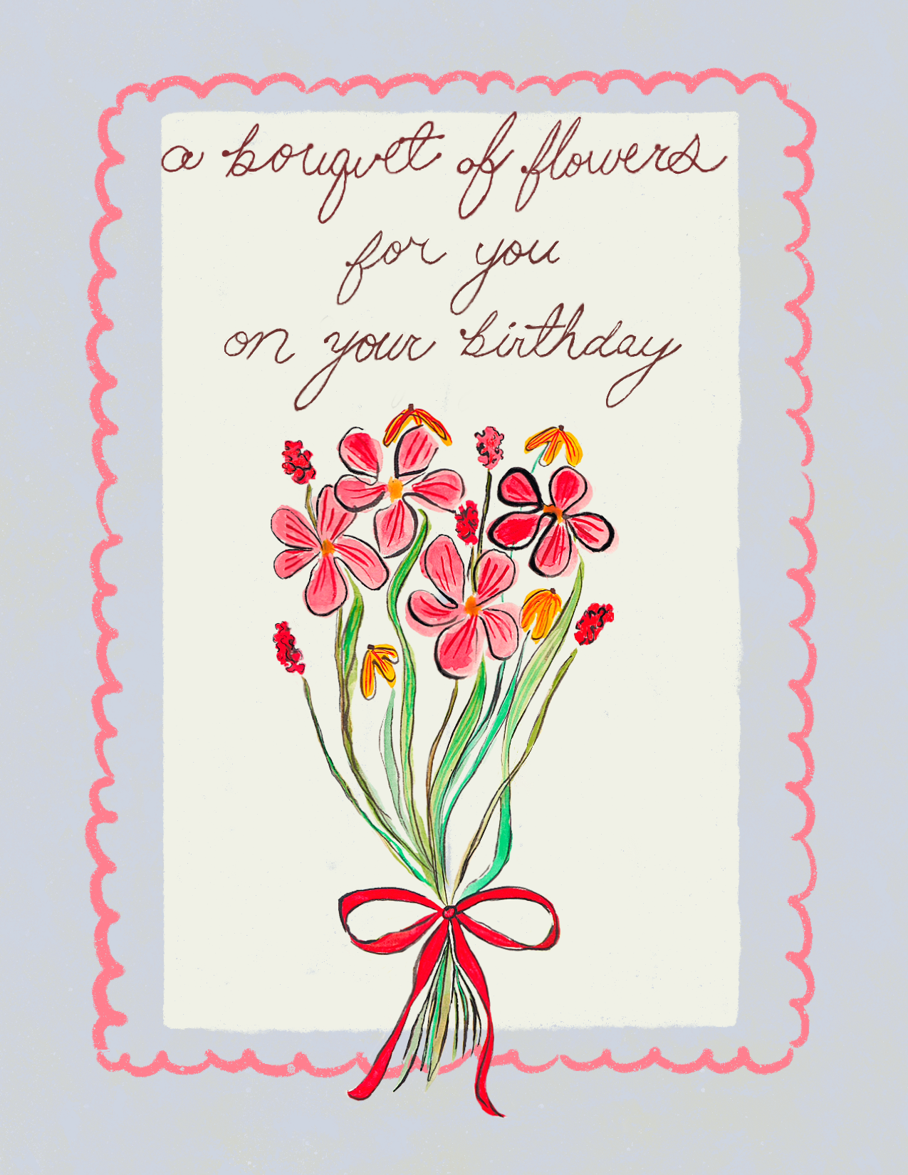 Blue Birthday Bouquet