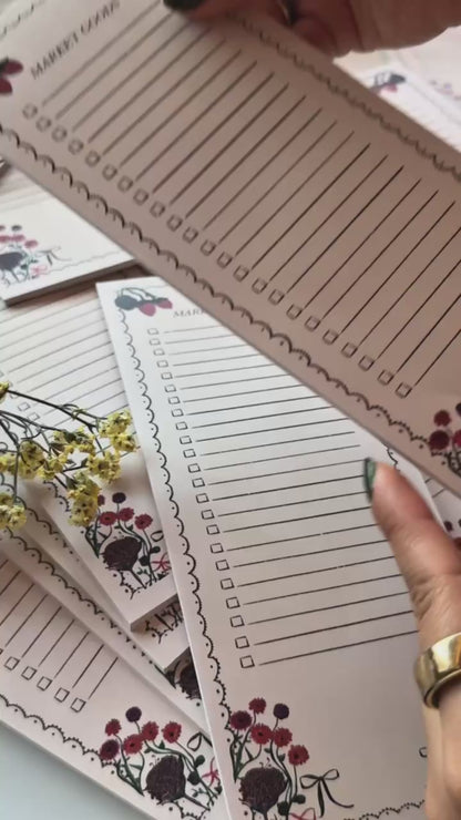 Berry Picking Market Goods Notepad